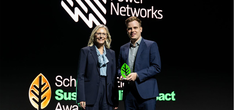 Schneider sustainability award - James acceptance news hero 905 x 428 Schneider sustainability award - James acceptance news hero 905 x 428